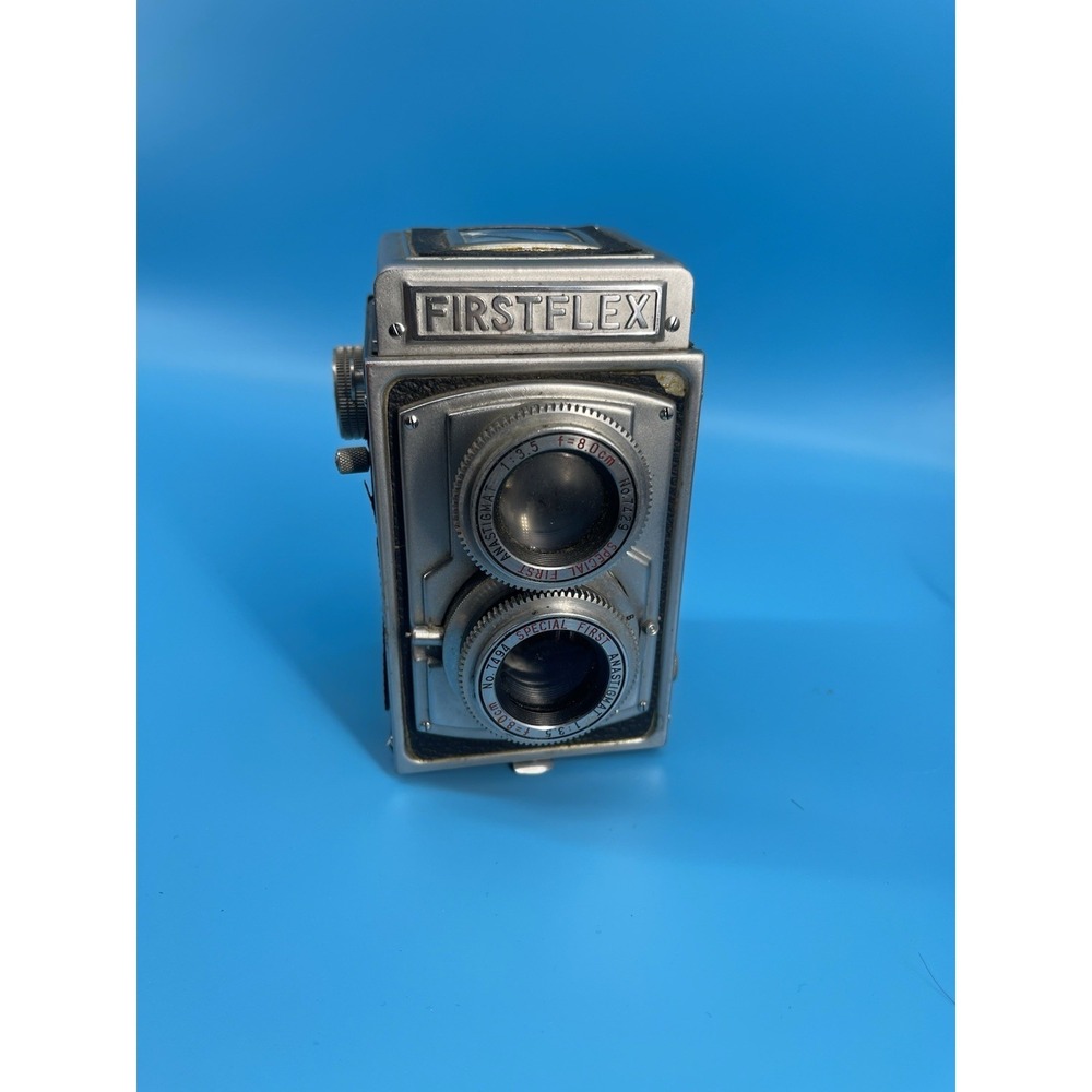VTG Firstflex Twin Lens Reflex‎ TLR Camera 80mm f/3.5 Untested Parts Repair